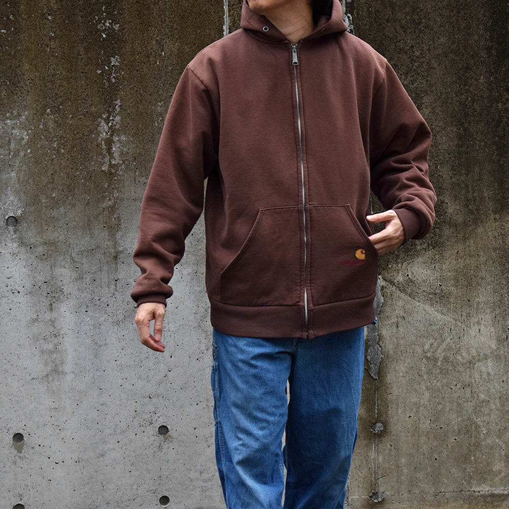 90's Carhartt/カーハート 裏サーマル フルジップパーカー 230610