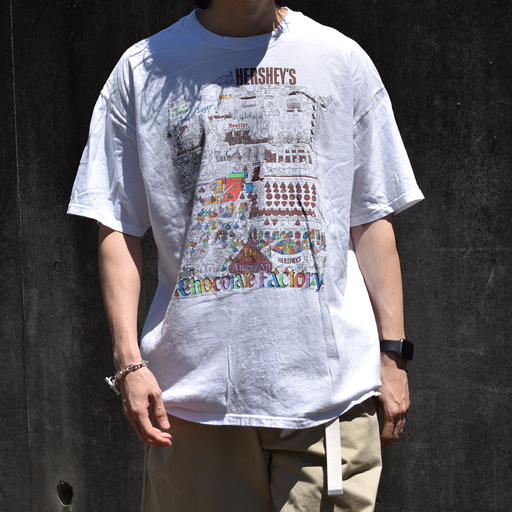 90's Hanes “HERSHEY'S / Chocolate Factory” 企業 Tシャツ 240427