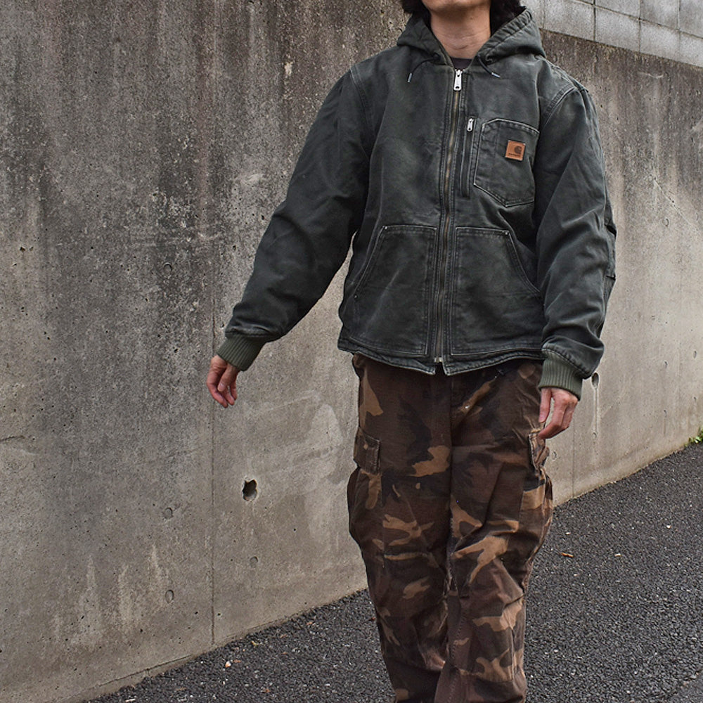 Carhartt フード付き フリースライナー ダックジャケット 231117