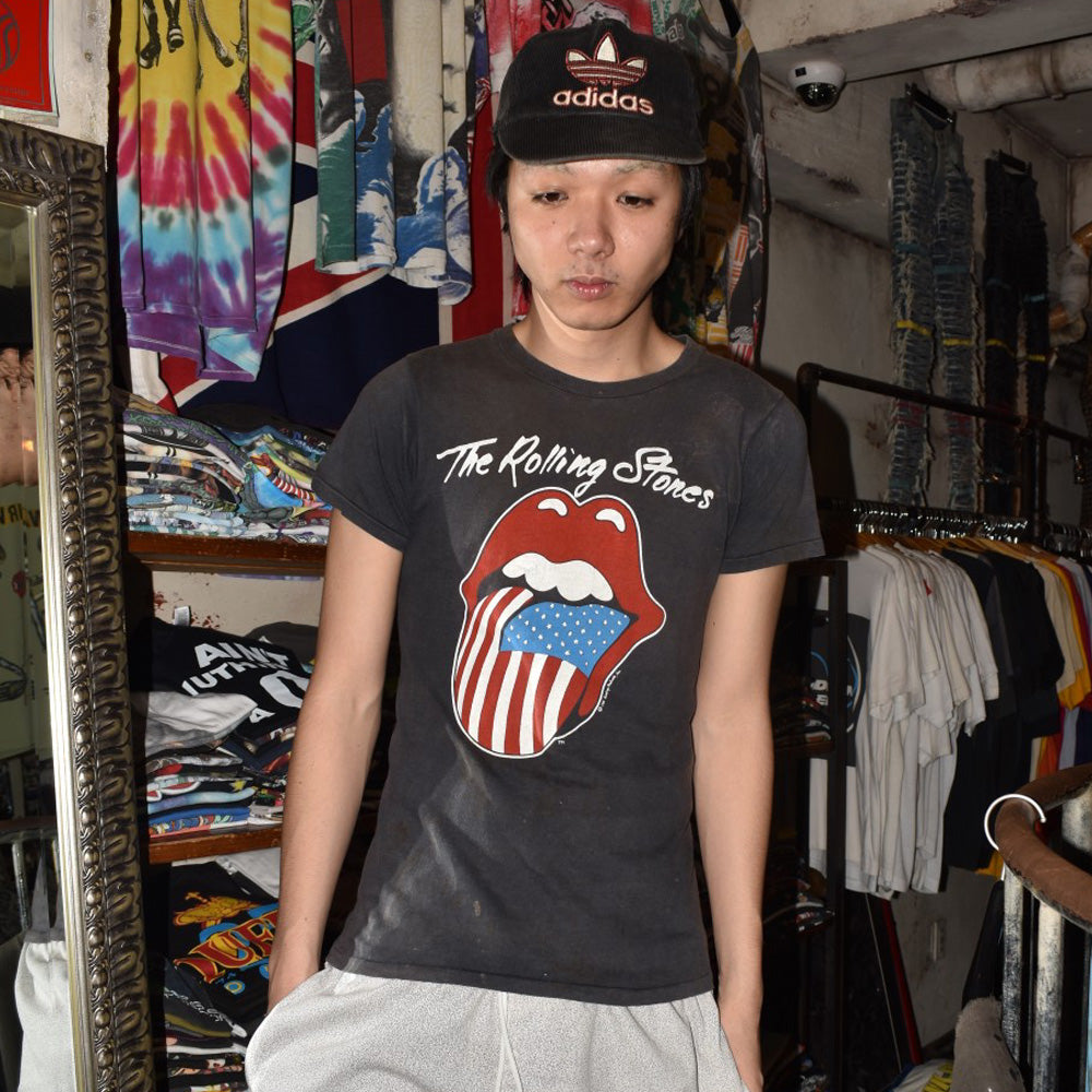 80's The Rolling Stones "North American Tour 1981" 星条旗ベロ ロックT 260710H