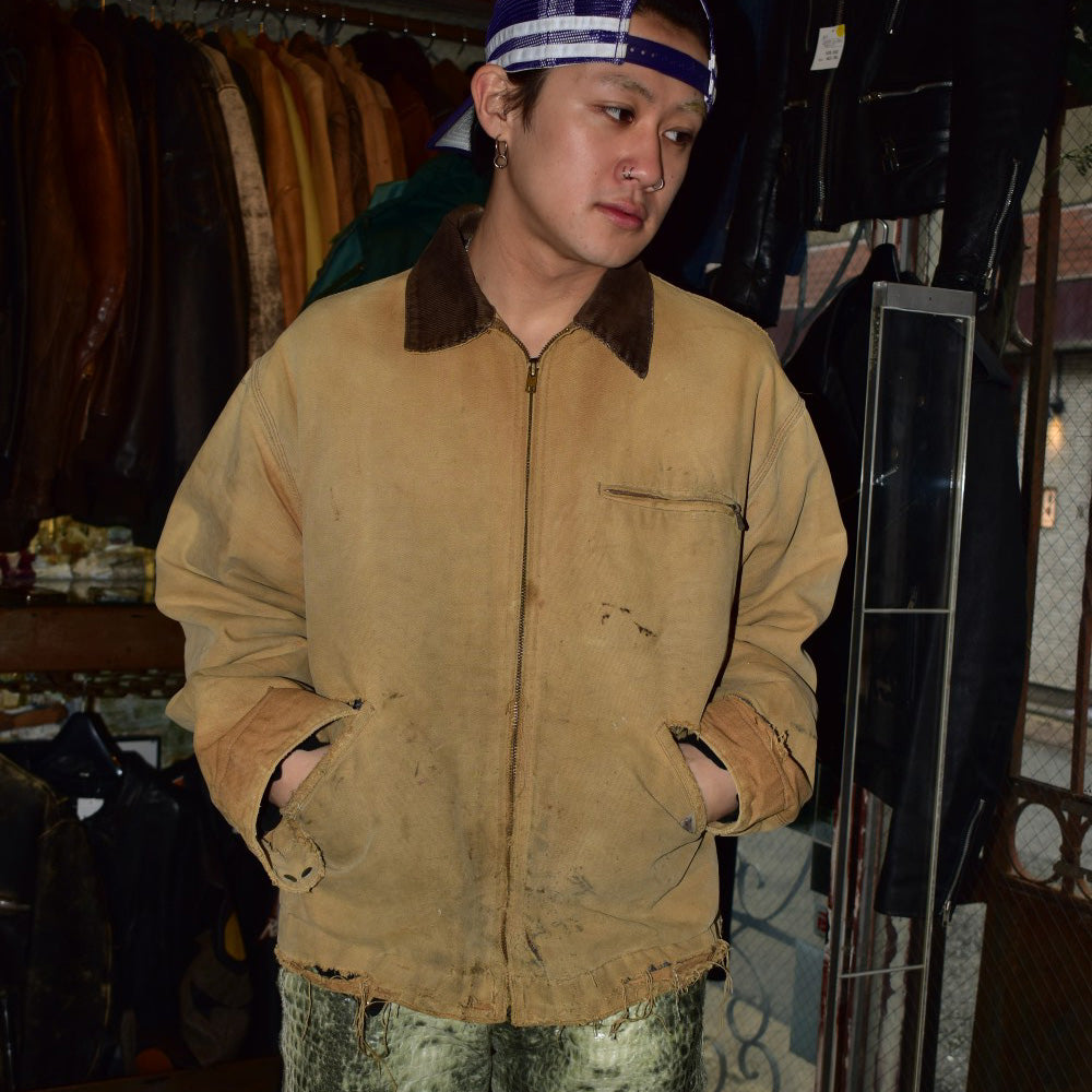 80’s Carhartt ボロ&フェード ブランケットライナー デトロイトジャケット 261030H