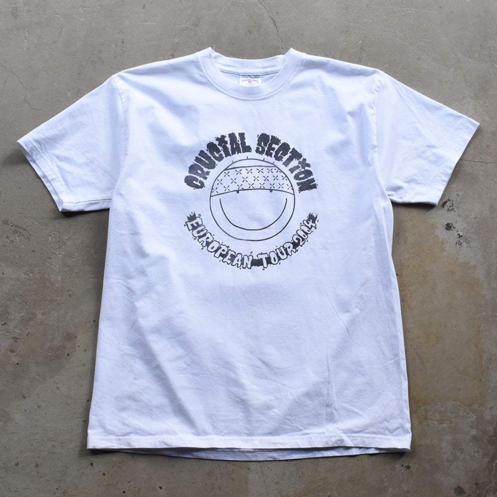 Y2K デッドストック！ CRUCIAL SECTION "European Tour 2004" Tシャツ 250926