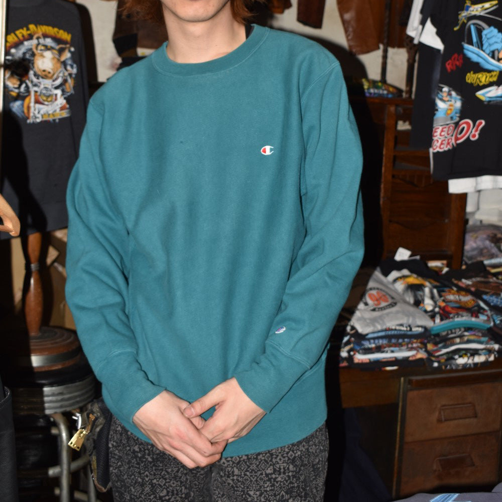 90’s Champion RW リバースウィーブ スウェット 青緑 USA製 251230H