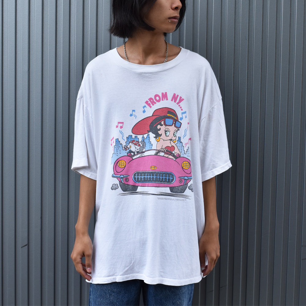 90’s Betty Boop “FROM NY…” キャラ Tシャツ 230927