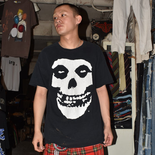 Y2K Misfits "Crimson Ghost" パンク ロックTシャツ 260721H