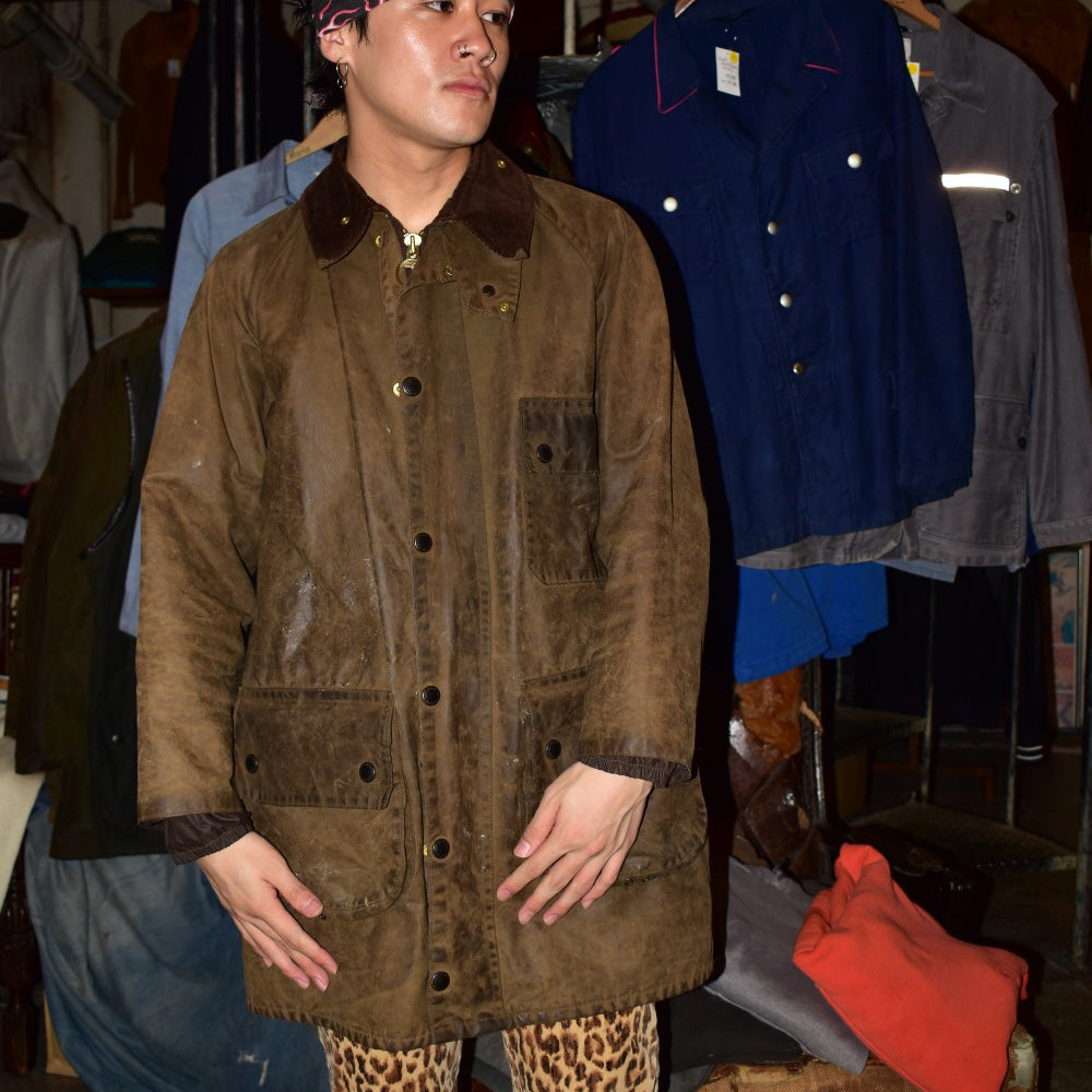 80's Barbour 2ワラント "SOLWAY ZIPPER" オイルドジャケット 261002H