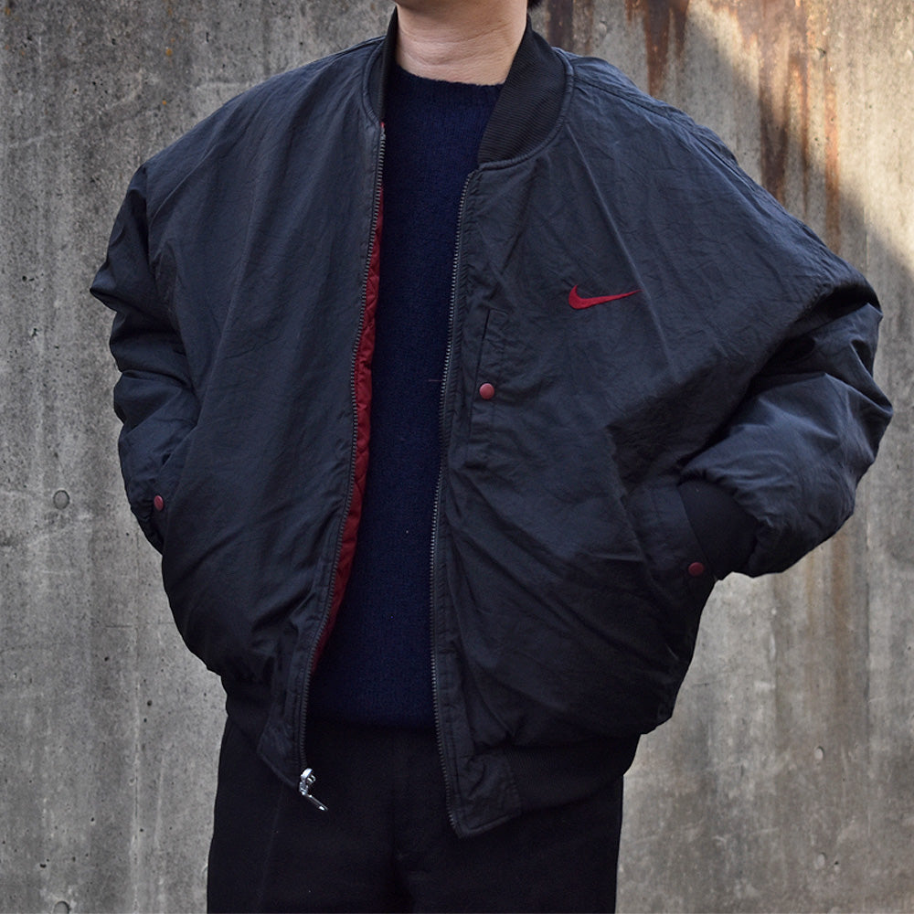 90’s NIKE リバーシブル ナイロン ボンバージャケット 231112