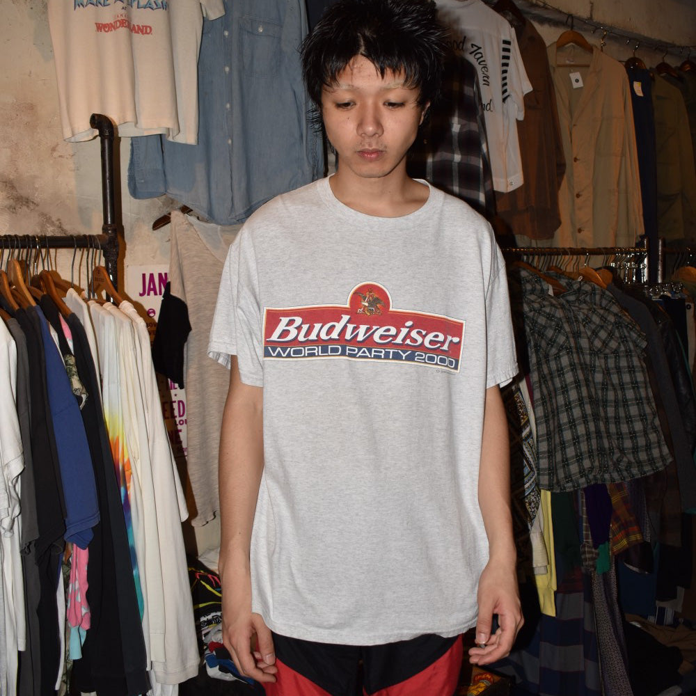 90's Budweiser "World Party 2000" アニマル プロモTシャツ 260619H