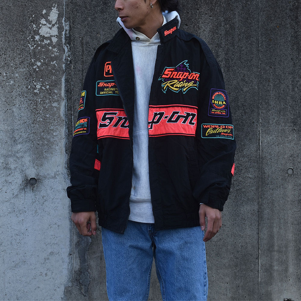 90's Snap-on ワッペン付き レーシング ナイロンジャケット A 231102