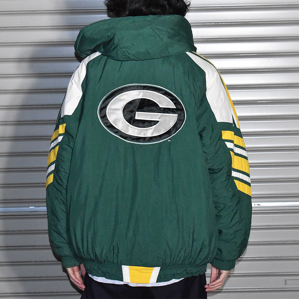 90-00s STARTER "NFL Green Bay Packers" 中綿入り ナイロンジャケット 240227