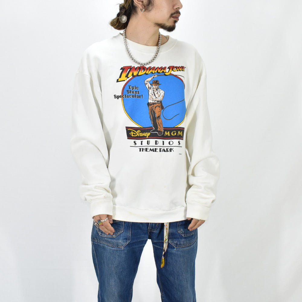 80's Disney “Indiana Jones” クルーネック スウェット USA製 231119H