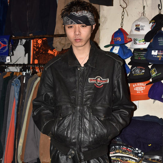 90’s "Che Guevara" レザーフライトジャケット 260217H