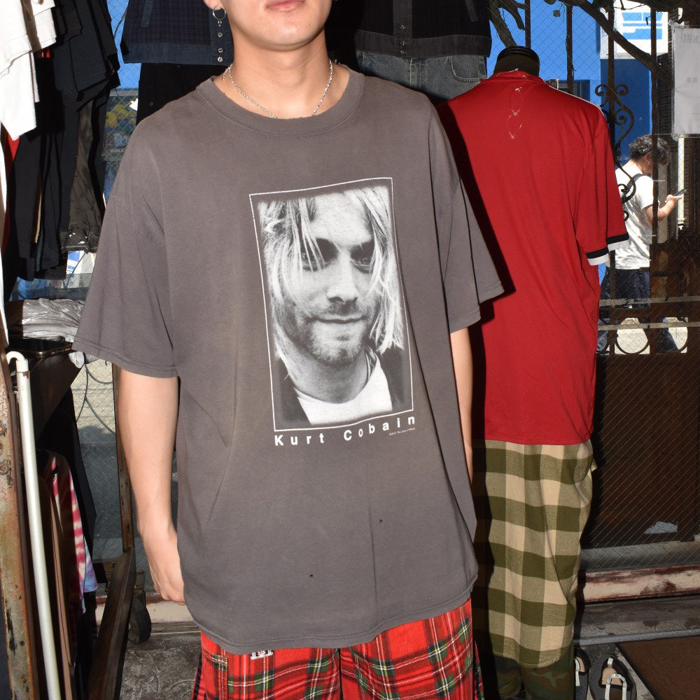 Y2K Kurt Cobain ポートレート ロックTシャツ 260721H