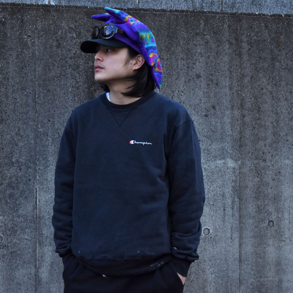 90's Champion 刺繡ロゴ スウェット 240109