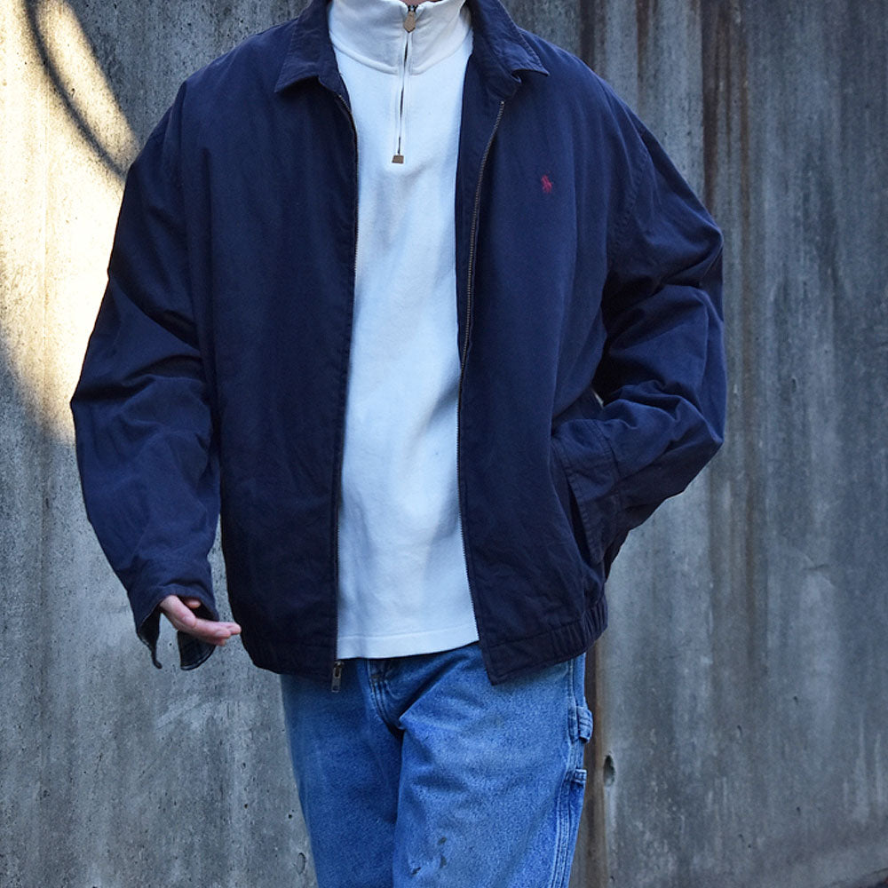 90's　Polo Ralph Lauren/ポロ ラルフ ローレン タータンチェックライナー スイングトップジャケット　230831