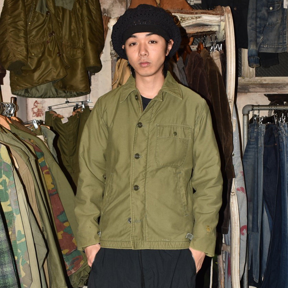 70's U.S.NAVY A-2 Deck 米軍実物 デッキジャケット 260918H
