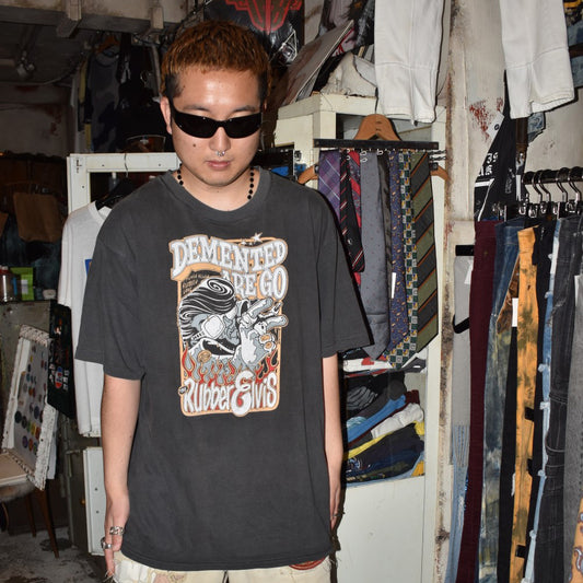 90's Demented Are Go "The Rubber Elvis" サイコビリー ロックTシャツ 260602H