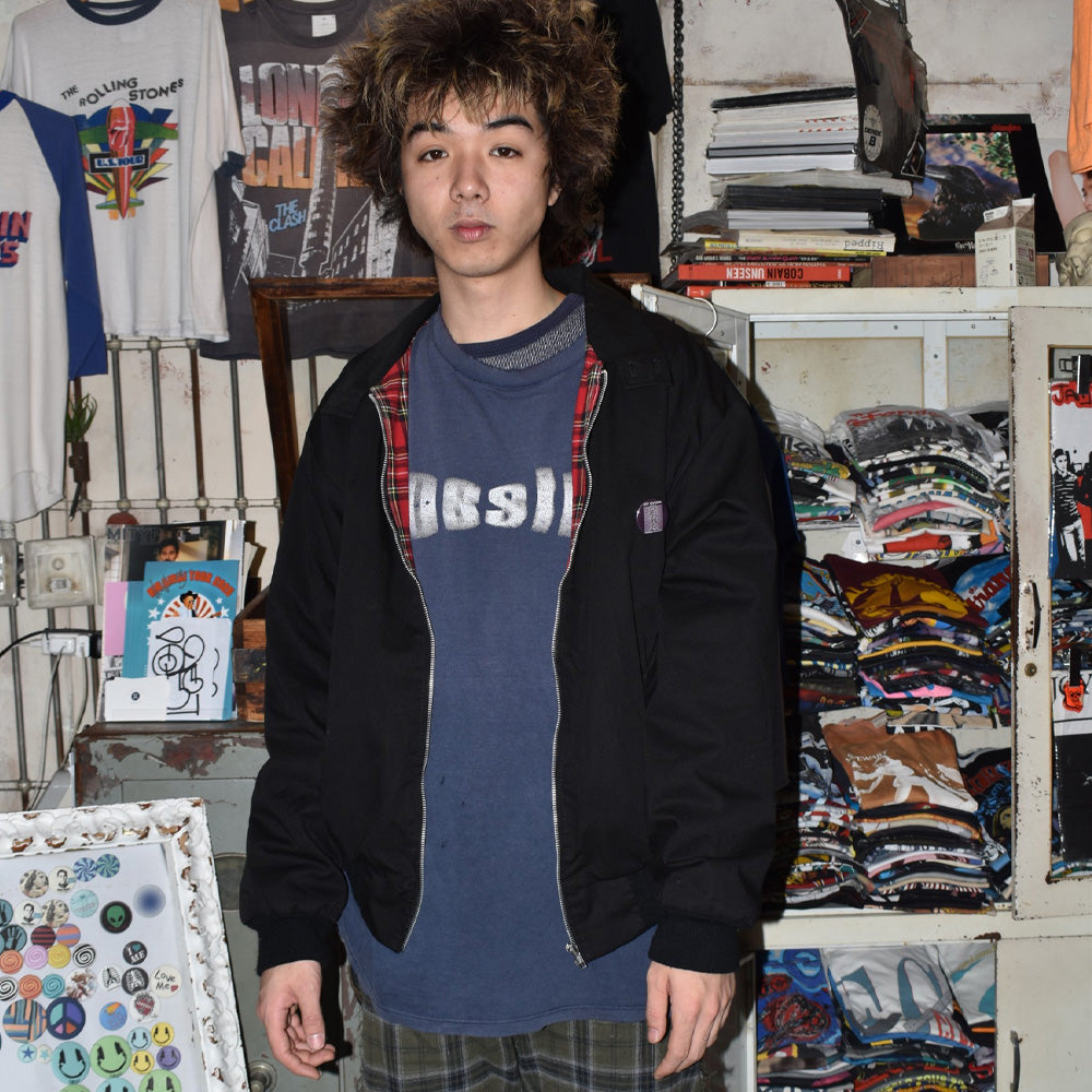90’s UK Harrington “Joy Division” スウィングトップ ジャケット 黒 251107H