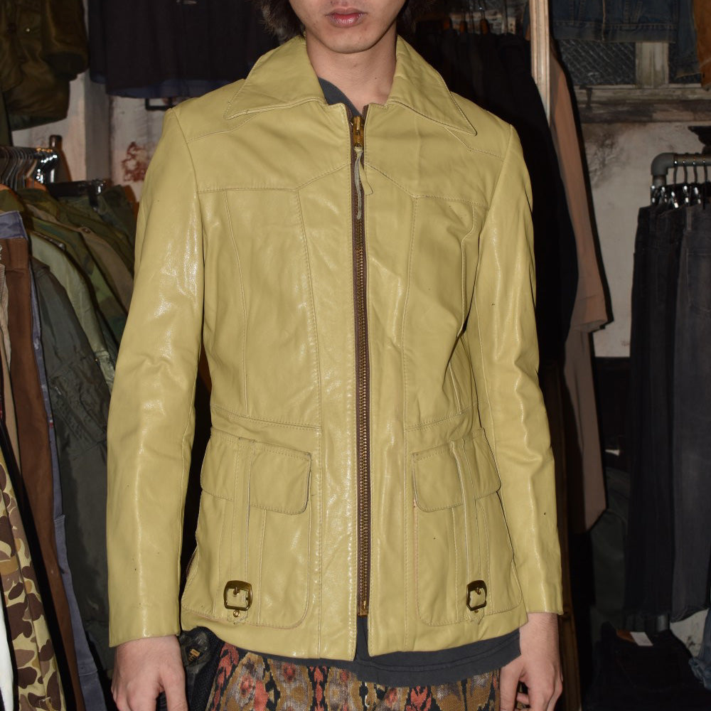 70’s East West “Smoke” パロディ レザージャケット ウルグアイ製 251118H