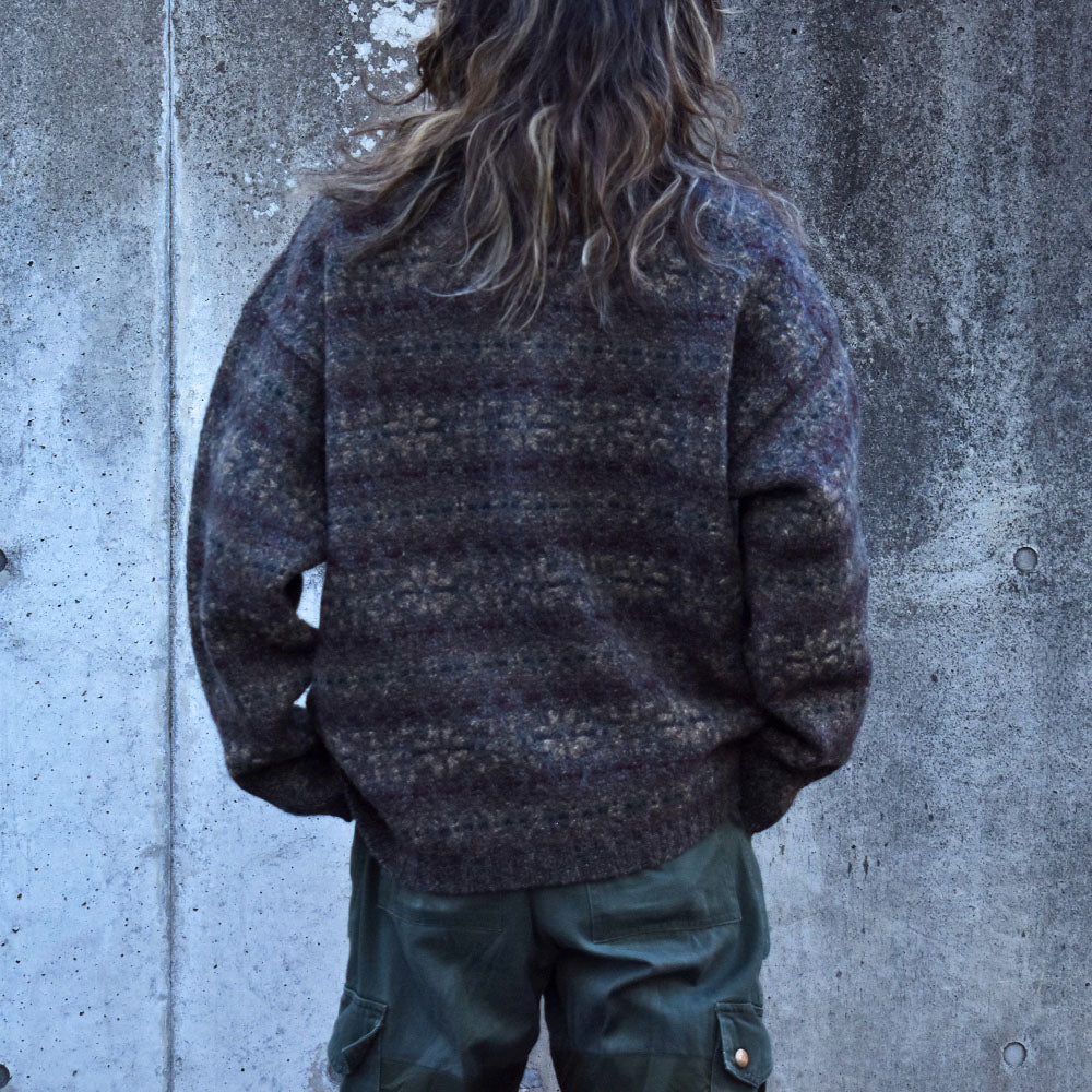 90’s Woolrich ニット 総柄セーター USA製 231224