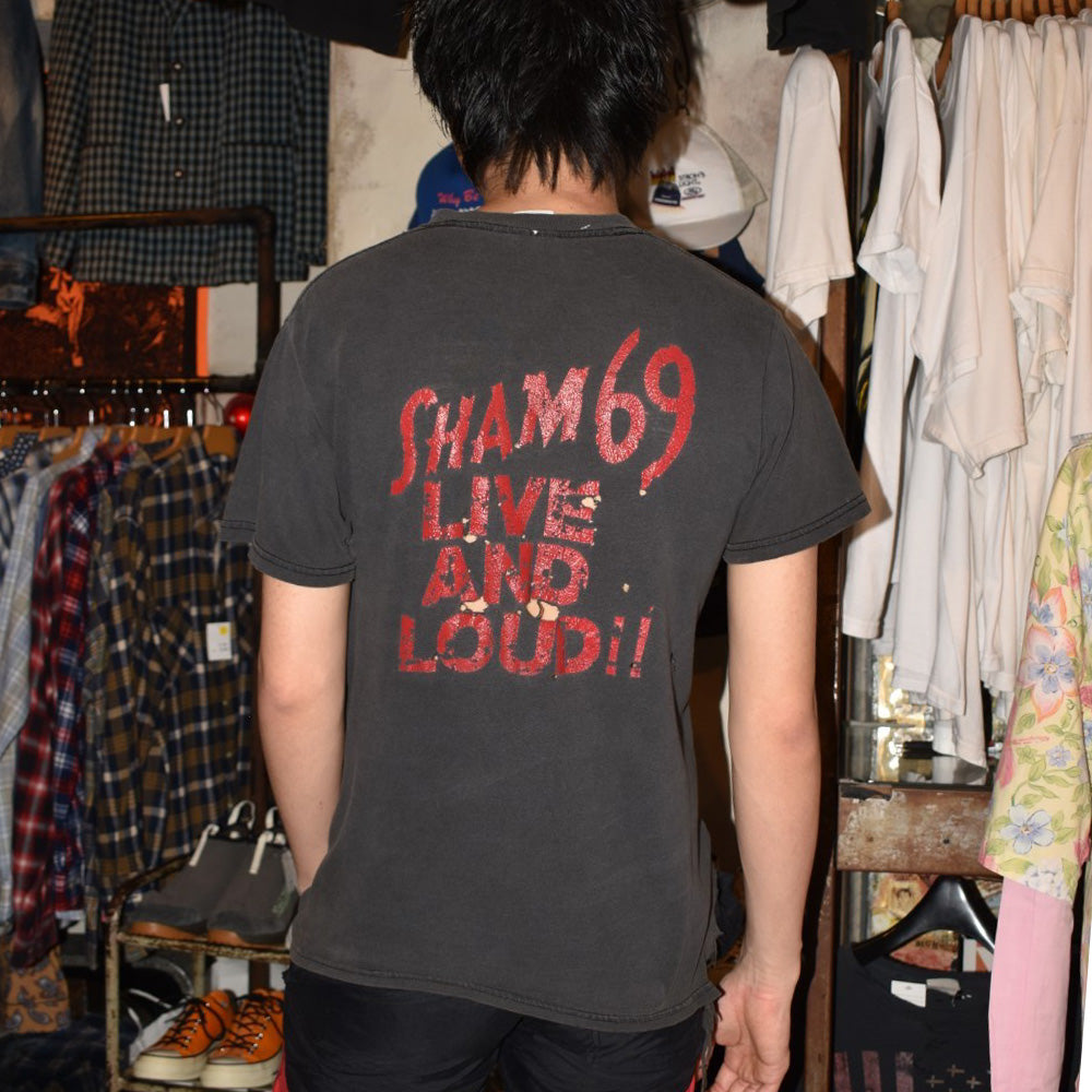 Y2K SHAM 69 "LIVE AND LOUD!!" パンク ロックTシャツ 260623H