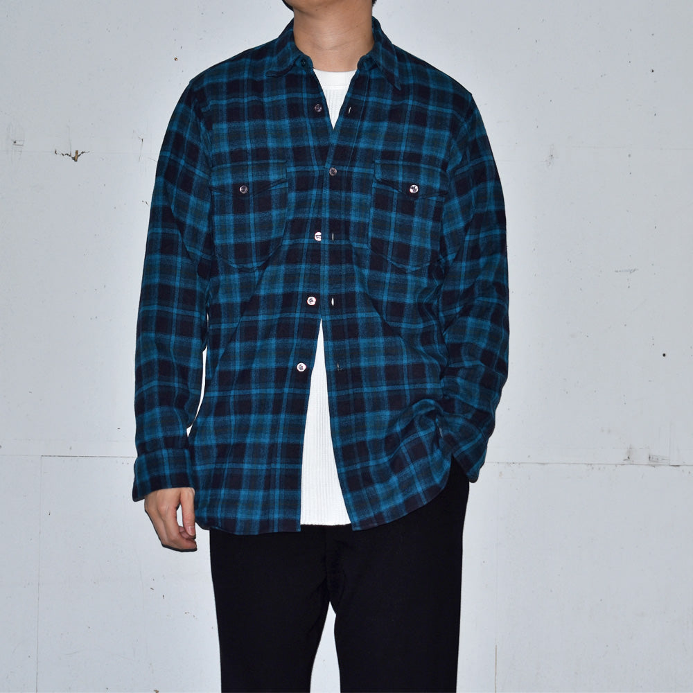 60’s Pendleton チェック柄 ウール フランネルシャツ USA製 231015