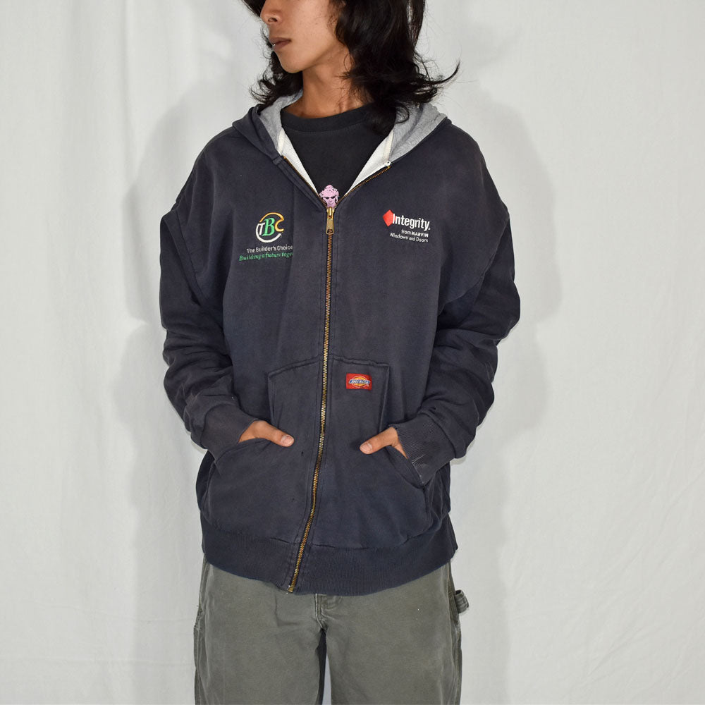 90’s Dickies 雰囲気◎ サーマルライナー スウェット フルジップパーカー 231120