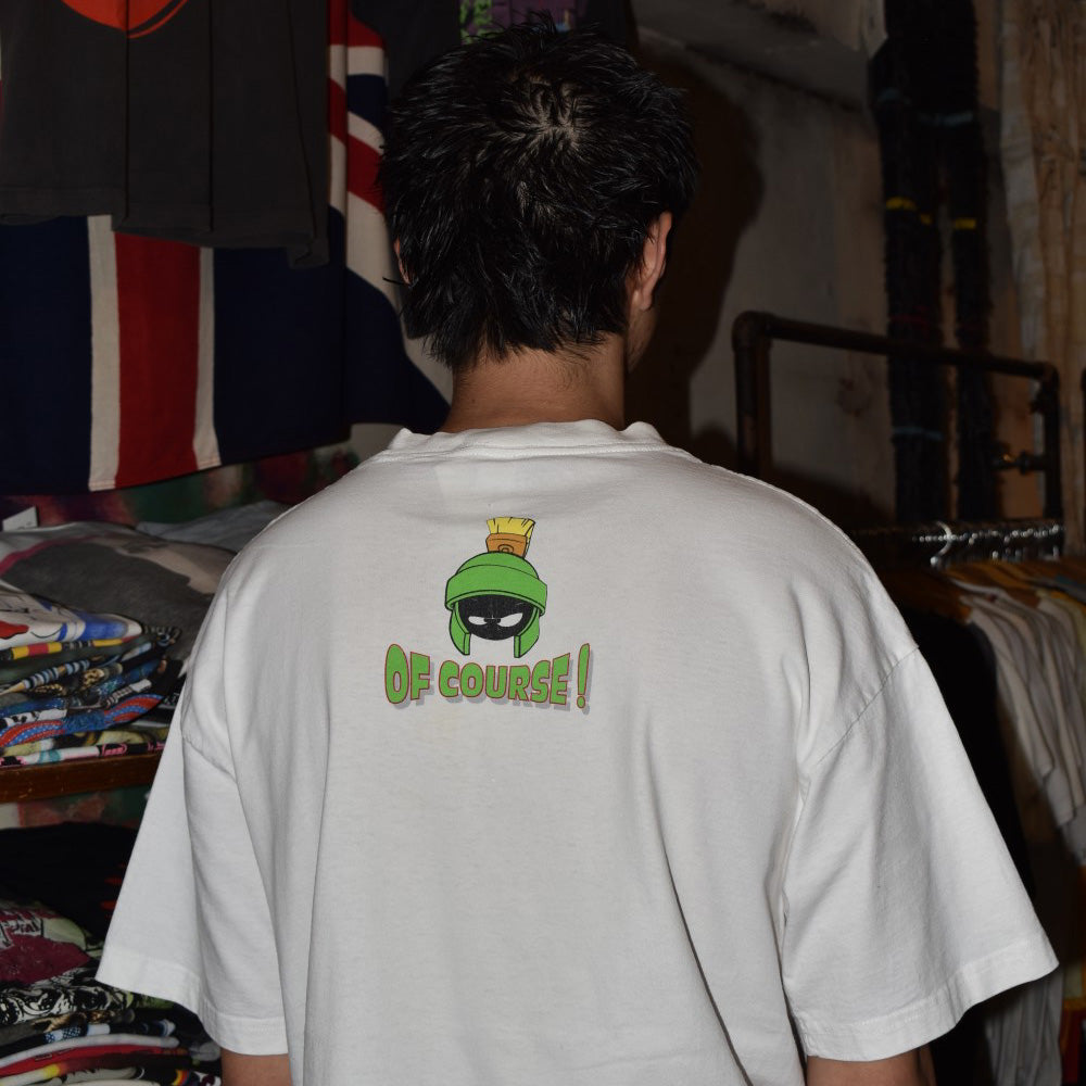 90's LOONEY TUNES "MARVIN THE MARTIAN & UFO" キャラT USA製 260327H