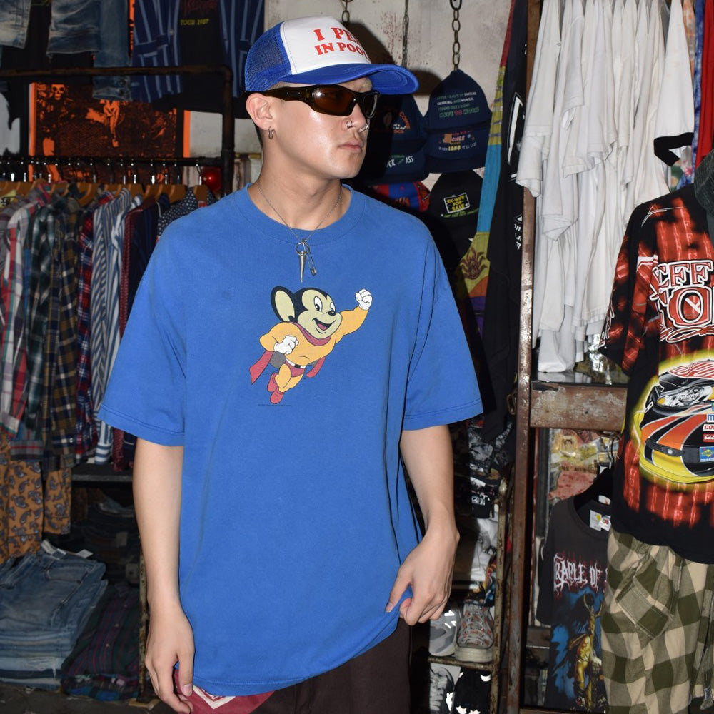 Y2K Mighty Mouse キャラクターTシャツ 260717H