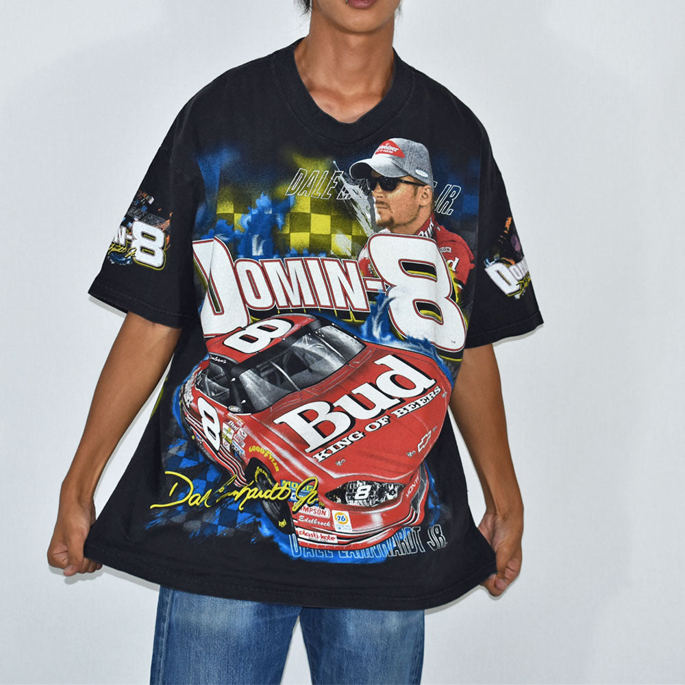 90's　NASCAR “Dale Earnhardt, Jr./デイル・アーンハート #8” AOP！ レーシング Tシャツ 　USA製　230828