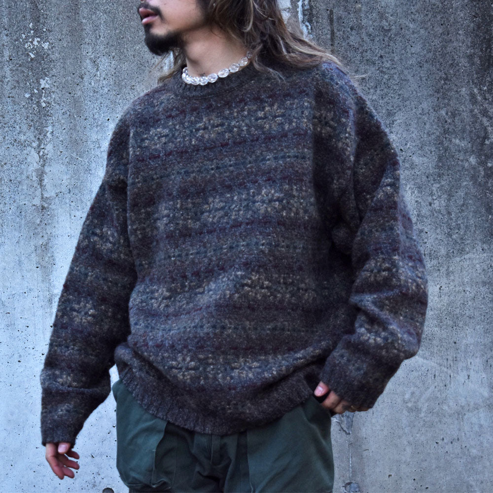 90’s Woolrich ニット 総柄セーター USA製 231224