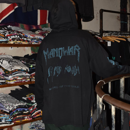 Y2K MANOWAR "WARRIORS OF THE WORLD" スウェット ロックフーディー 260403H