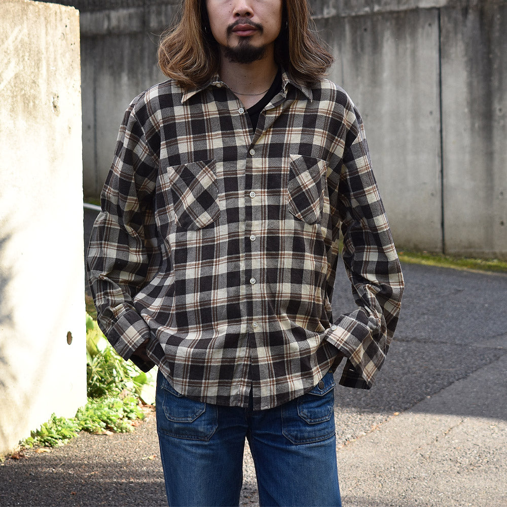 80's Highlander Flannel プリントネル ライト フランネルシャツ