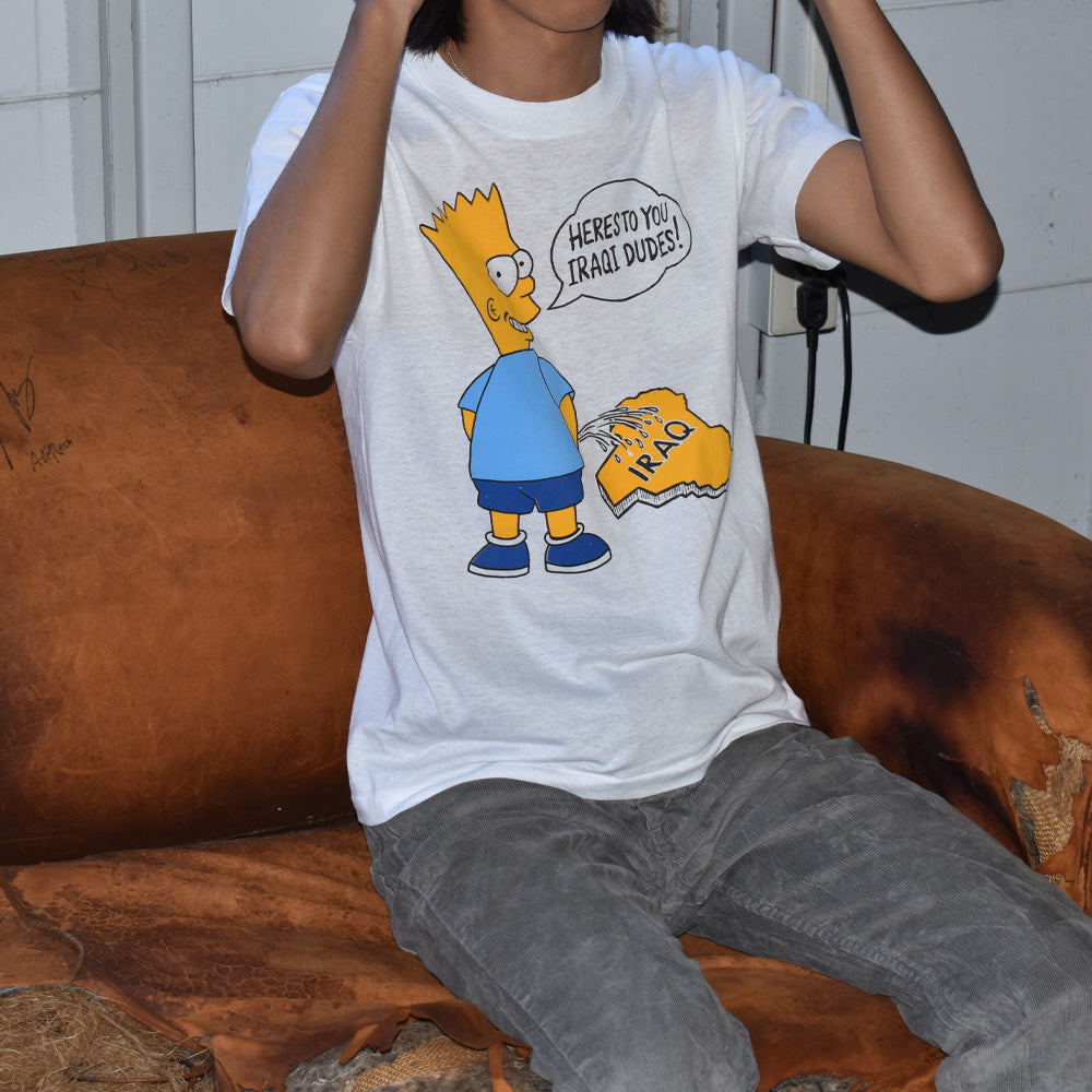 80’s　Bart Simpson/バート・シンプソン ”IRAQ” Tシャツ　USA製　230822