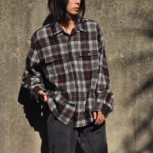 WOOLRICH チャック柄 ウールシャツ 231002