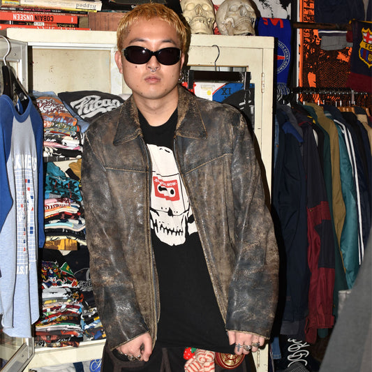 90’s グランジフェード レザージャケット 251028H