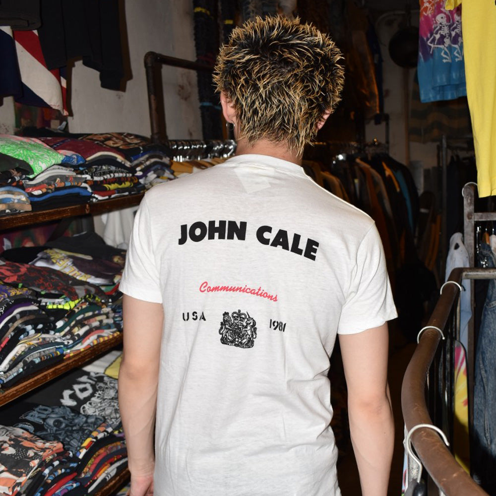 80’s N.O.S. John Cale “Communications USA 1981” ロックTシャツ 260602H