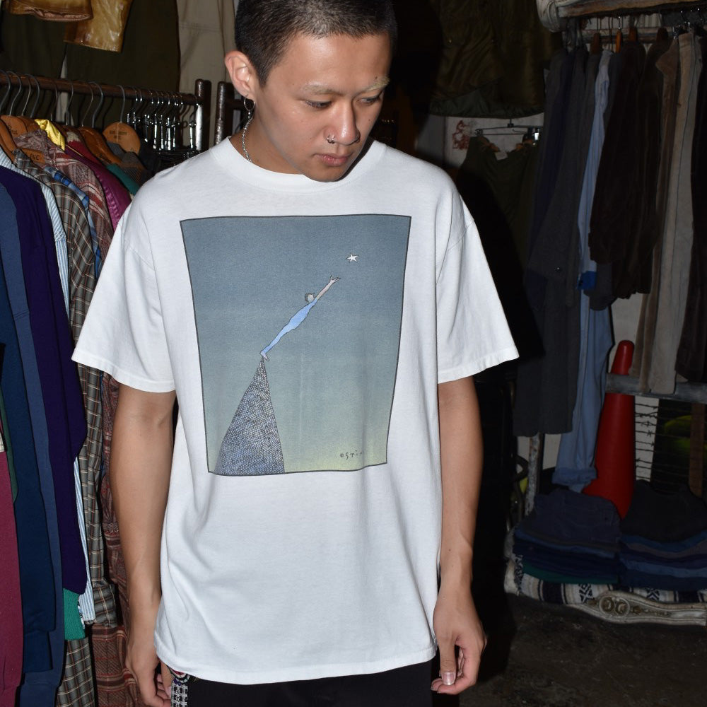 90's Richard Stine "Man Reaching For A Star" アートTシャツ USA製 260728H