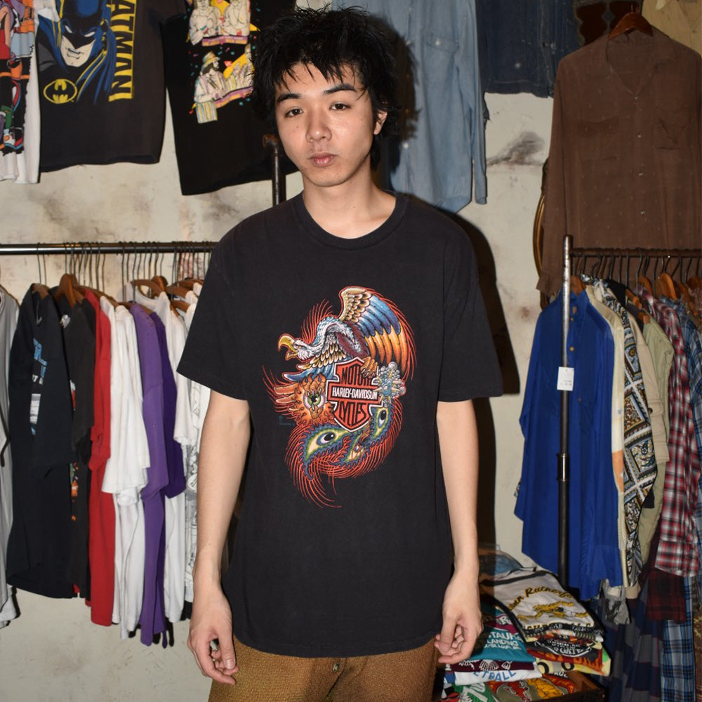 80's HARLEY-DAVIDSON "EAGLE EYE" バイクTシャツ 260526HFK2