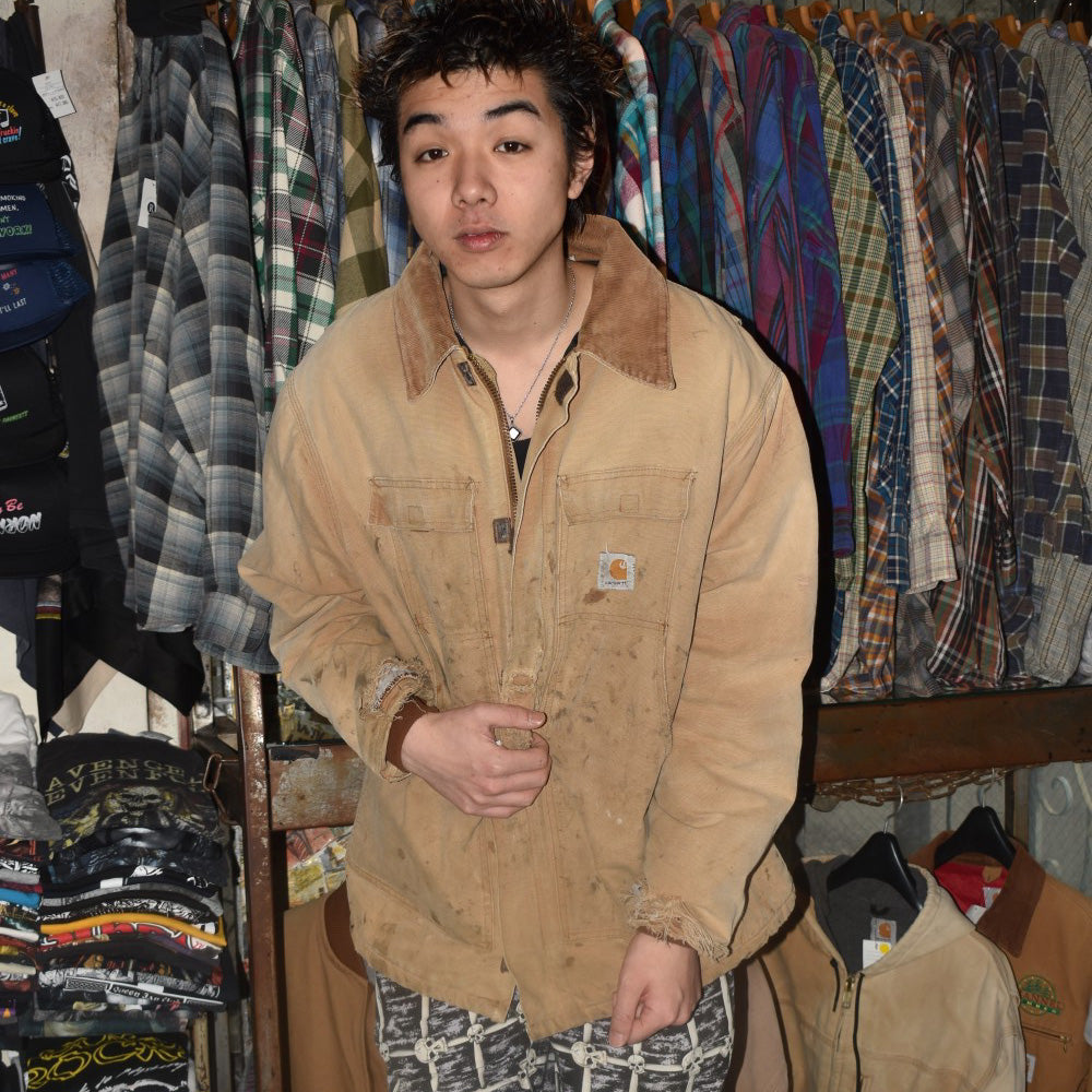 90's Carhartt "BORO" トラディショナルコート 茶 260306H