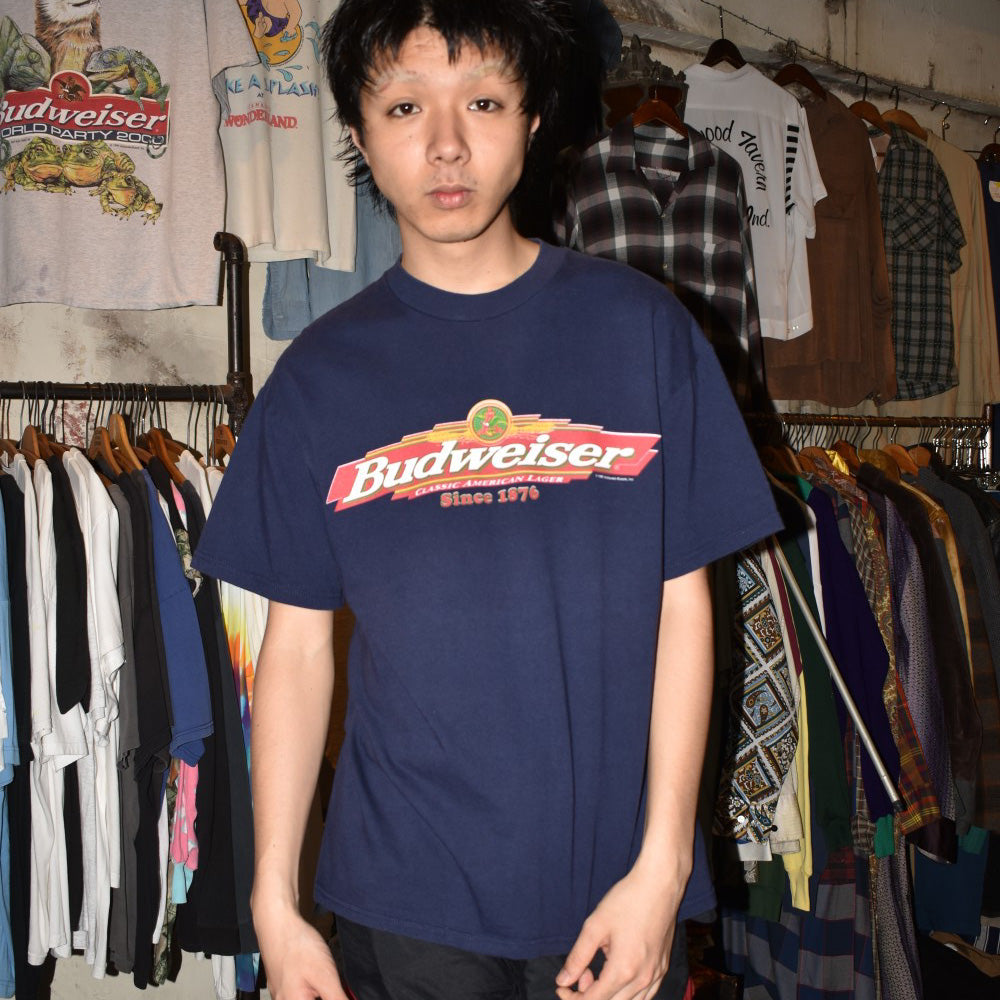 90's BUDWEISER "Your Mother's an Iguana" カメレオン プロモTシャツ 260619H