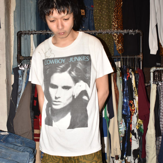 80's COWBOY JUNKIES "Margo Timmins" サイン入り ロックTシャツ 260630H