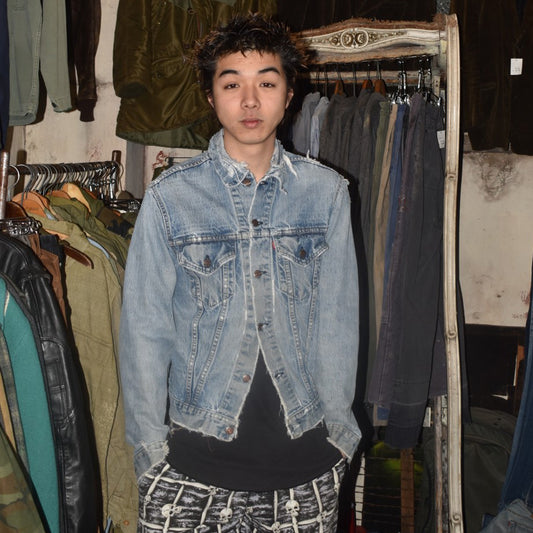 70's Levi's 70505 "BORO" クラッシュデニムジャケット USA製 260306H