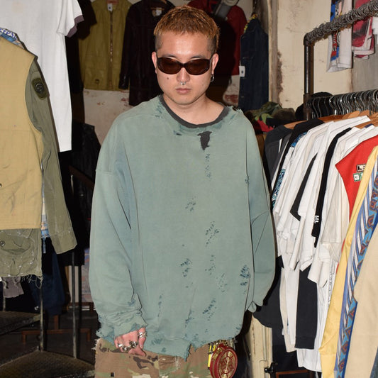 90's Levi's "BORO & 鬼フェード" ダメージスウェット USA製 260331H