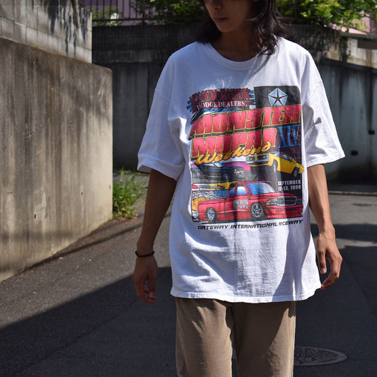 90's “Monster Mopar Weekend” レーシングTシャツ 230518