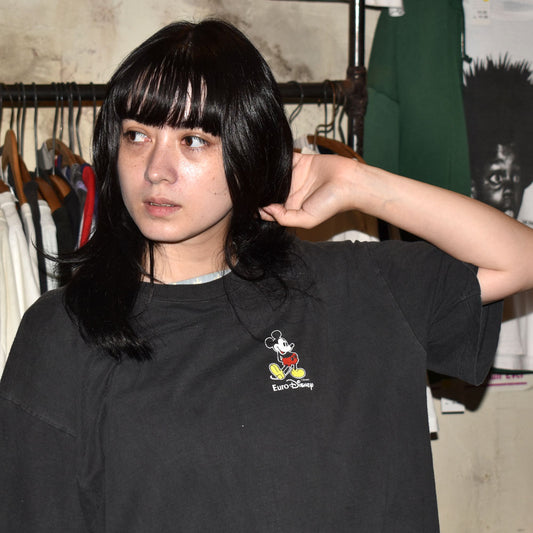 90’s Disney “Euro Disney/Mickey” キャラクター Tシャツ USA製 250923H
