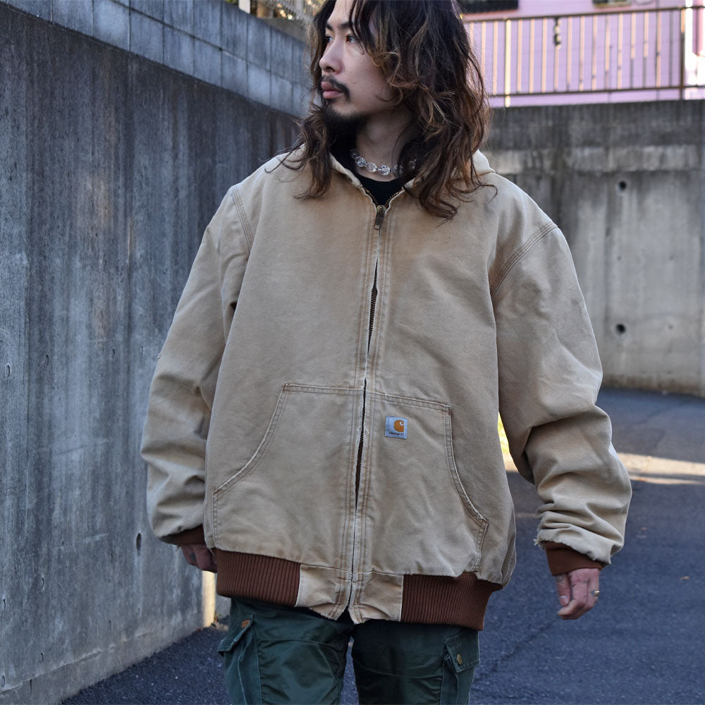 90’s Carhartt 雰囲気◎！ キルティングライナー アクティブパーカー USA製 231114H