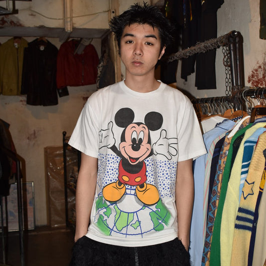 90’s Disney Mickey Mouse “World Tour ’92” ミッキーTシャツ 260428H