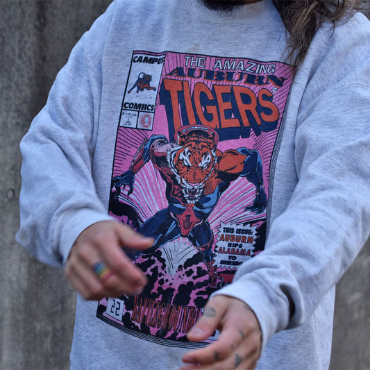 90’s LEE “TIGERS” USコミック スウェット USA製 231220