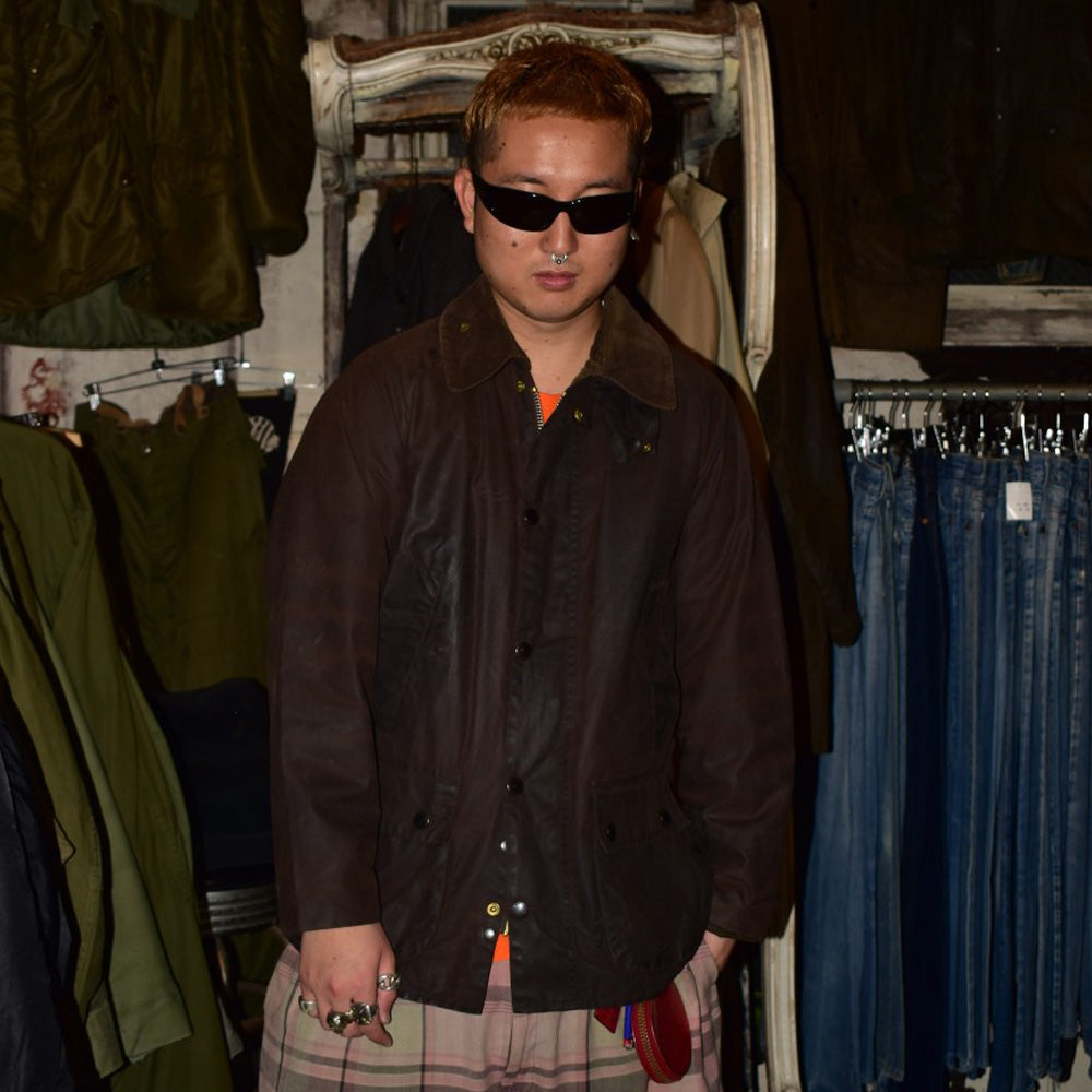 90’s Barbour 旧3ワラント BEDALE オイルドジャケット ラスティック 261020H